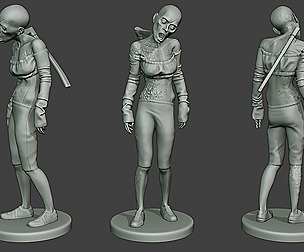 Casual Zombie Female CZ1 0002