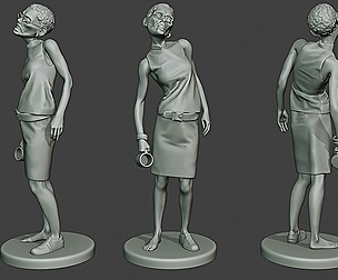 Casual Zombie Female CZ1 0004