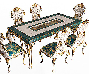 Classic Dinning Table and Chairs