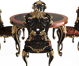 Classic Round Dinning Table and Chairs