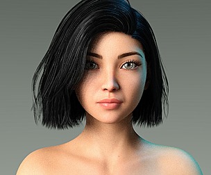 Woman hairstyle