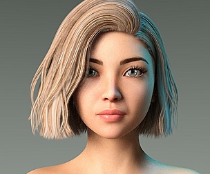 Woman hairstyle