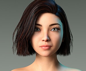 Woman hairstyle