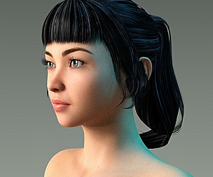 Woman hairstyle