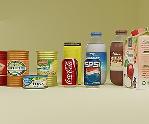 canned foods and drinks