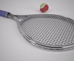 Tennis Racket & Ball