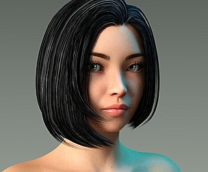 Woman hairstyle