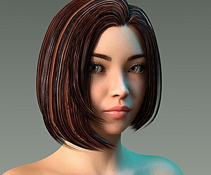 Woman hairstyle