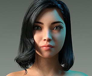 Woman hairstyle