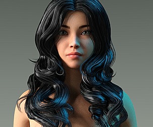 Woman hairstyle