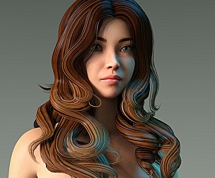Woman hairstyle