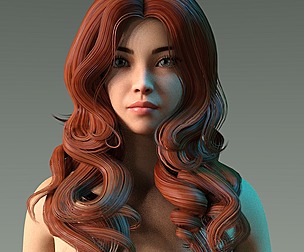Woman hairstyle