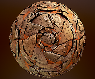 Circular stone floor