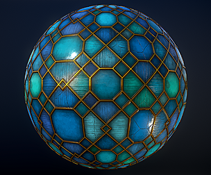 Stylized stained glass windows