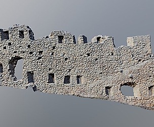Castle Ruins Wall scanned PBR