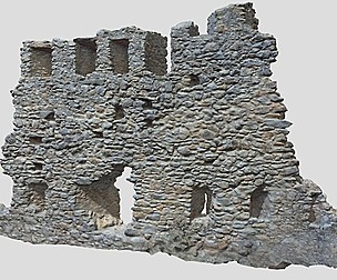 Castle Ruins Wall scanned PBR
