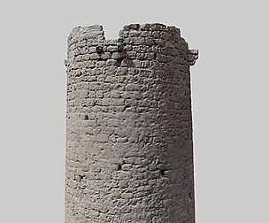 Castle Tower Ruins Wall scanned PBR