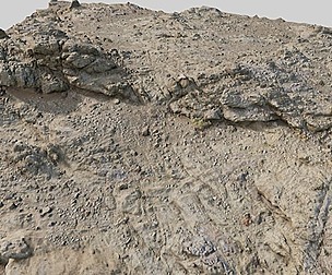 PBR Coast Volcanic rock cliff big Scanned