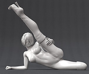Automata Nier nude 3d printable model