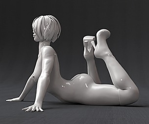 Automata Nier nude 3d printable model