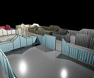 Modular Suburban Metal Fence
