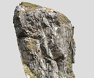 Mountain Huge Cliff Boulder Alps Scan PBR
