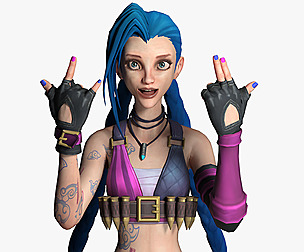 Jinx from League of Legends high quality