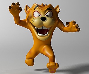 Cartoon Beast Rigged