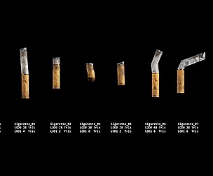 Sidewalk Debris & Trash - Cigarettes, Masks, Gum