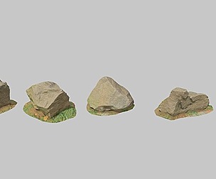 City Rocks Set Stone collection scan PBR