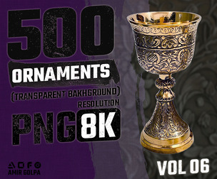 500 ornaments png (8k) vol.6