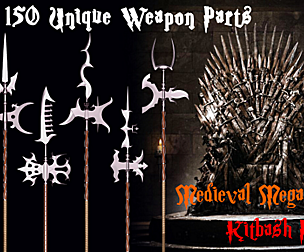 Medieval mega weapon kit bash pack series