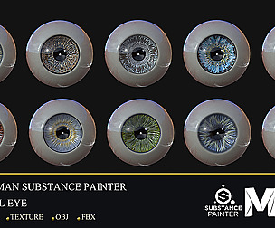 10 Eye Human Material and Eye 3d Model