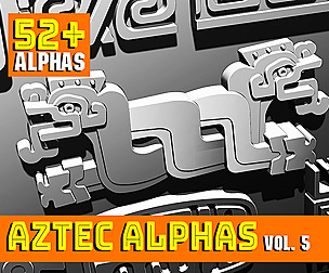 Aztec Alpha Brushes Volume 5