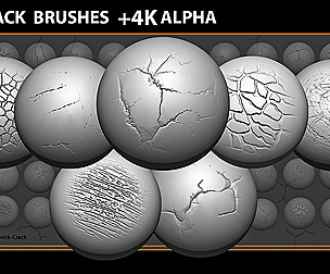 50 CRACK BRUSHES + 4K ALPHA