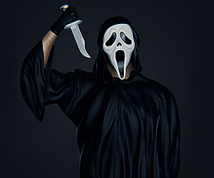 Ghost Face mask from Scream movie