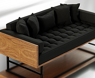 Modern Couch - Game Ready - Low-poly 3D model