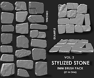Stylized Stone IMM Brushes 21 in one Vol. 2