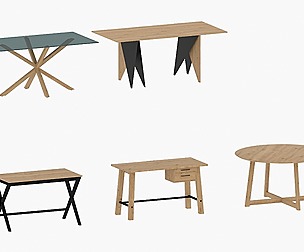 Furniture set in loft style