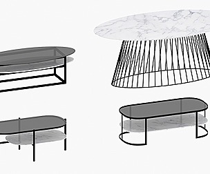 Coffee tables in loft style