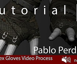 Video Tutorial Complex Clothes Gloves Zbrush