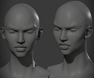 Comic female basemesh 4