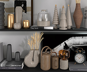 Decorative set for shelves 01