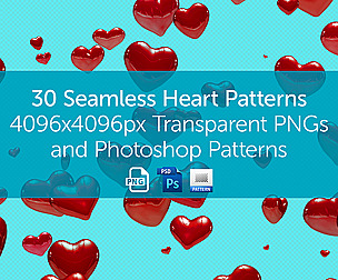 30 Seamless Heart Patterns
