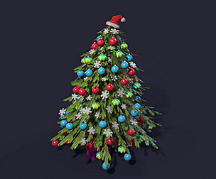 Christmas tree, holiday, Christmas