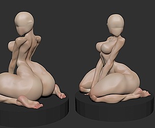 Female Pose Sexy Basemesh