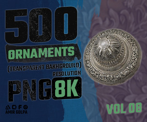 500 ornaments png (8k) vol.8