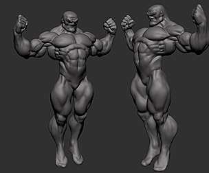 Comic Hero basemesh 10