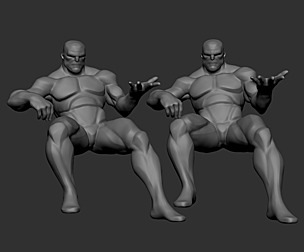 Comic Basemesh pose4