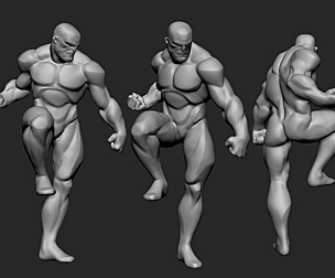 Comic Hero Basemesh pose3